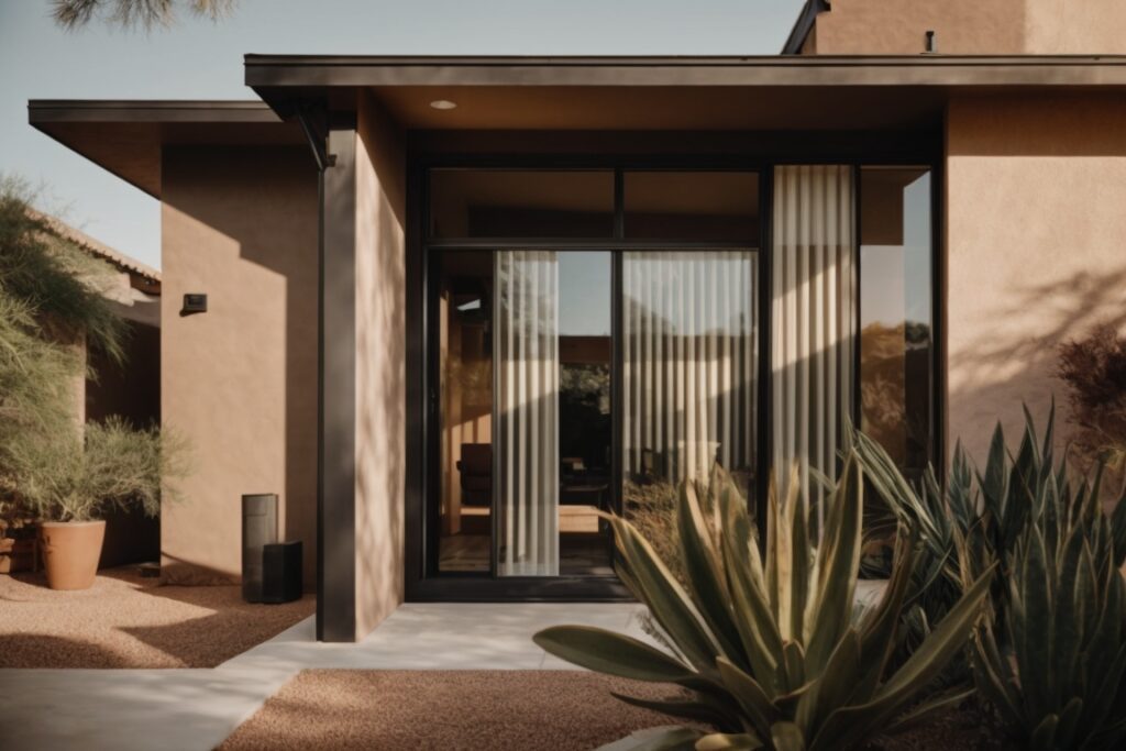 Home in Phoenix with heat reduction window film and modern aesthetic