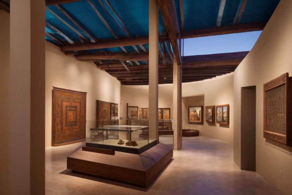 Interior of Pueblo Grande Museum with UV-filtering window films, protecting vibrant historical artifacts